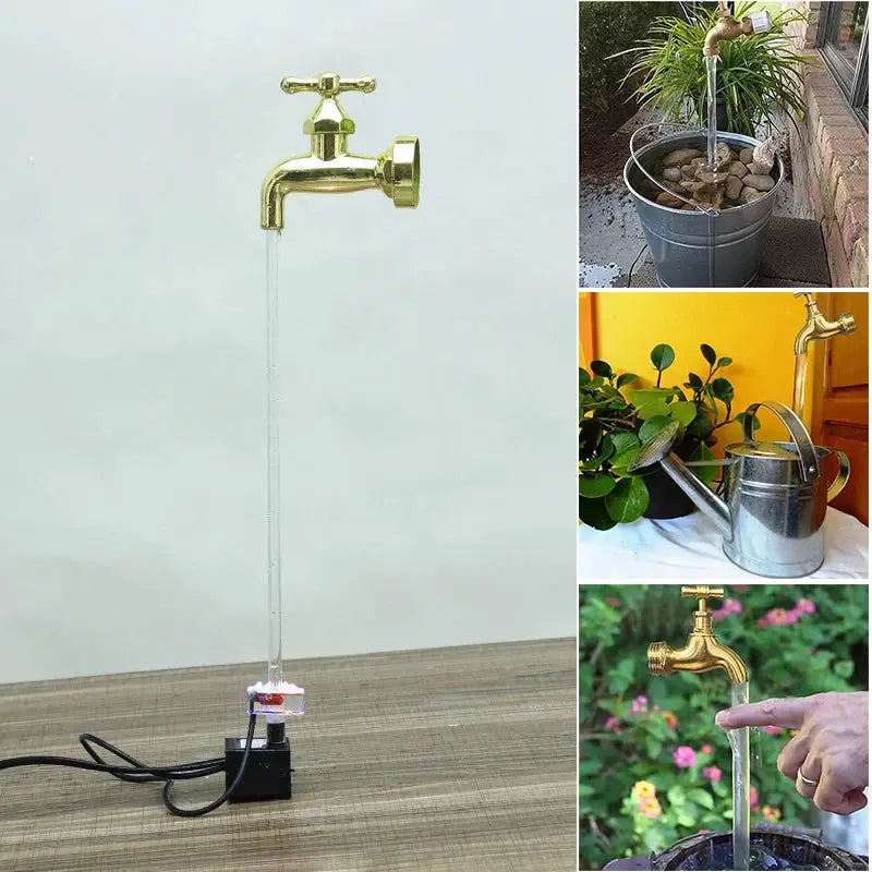 Floating Faucet Fountain Kit | Invisible Water Flow | Lights | Outdoor Decor from PriceLows™