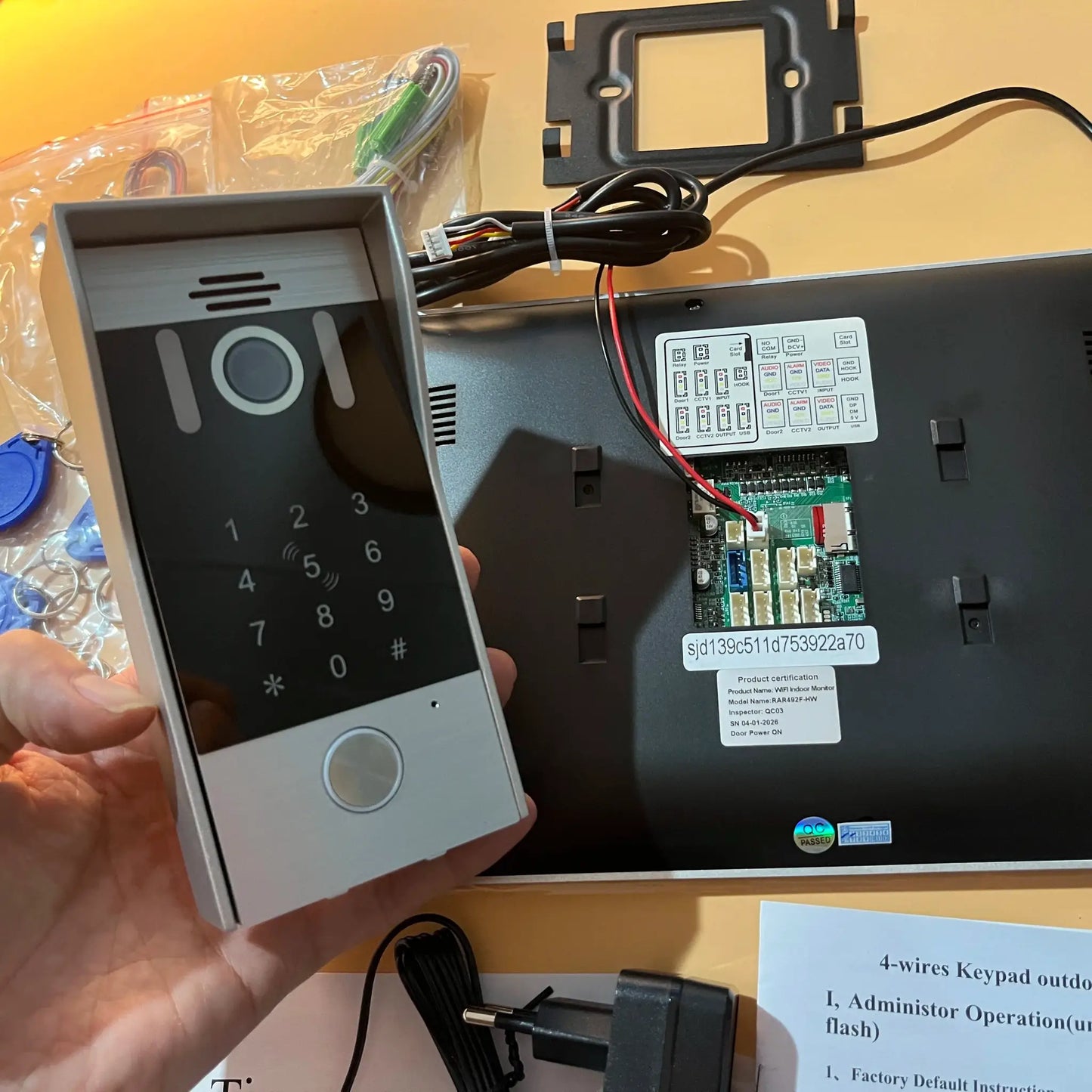 Video Doorbell Intercom | 10 Inch Display | 1080P Camera | Password Access