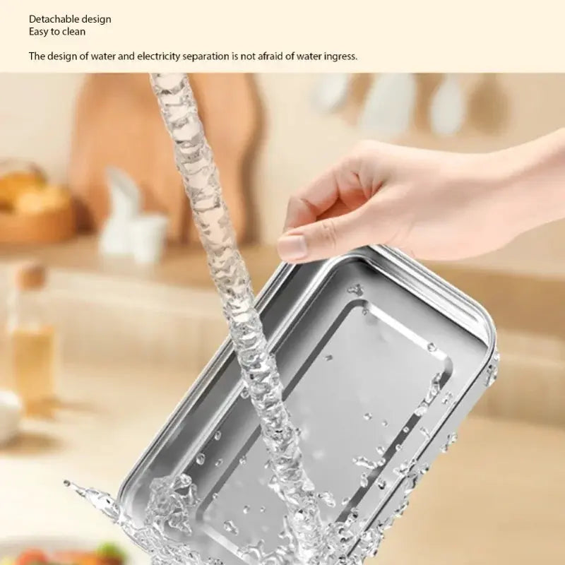 Electric Heated Lunch Box 304 Stainless Steel Portable Food Warmer Digital Display For Office Car Travel from PriceLows™