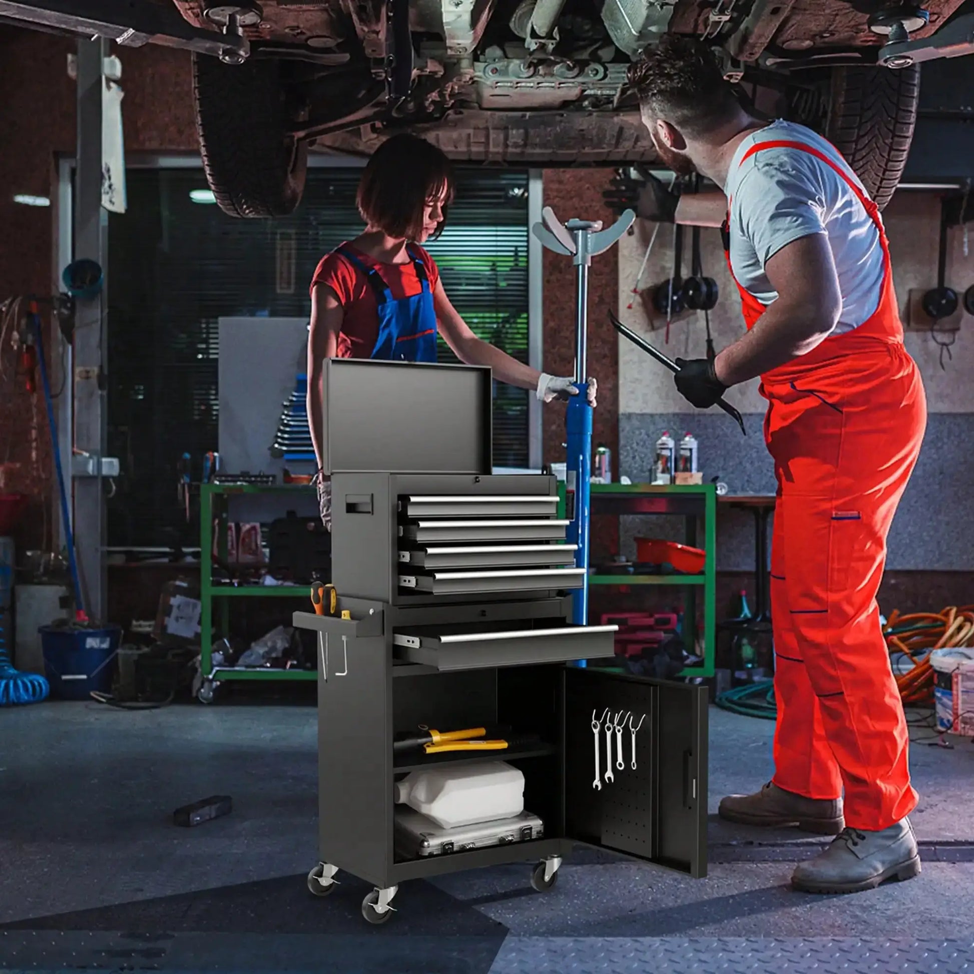 Tool Chest & Cabinet With 5 Sliding Drawers Rolling Garage Organizer from PriceLows™