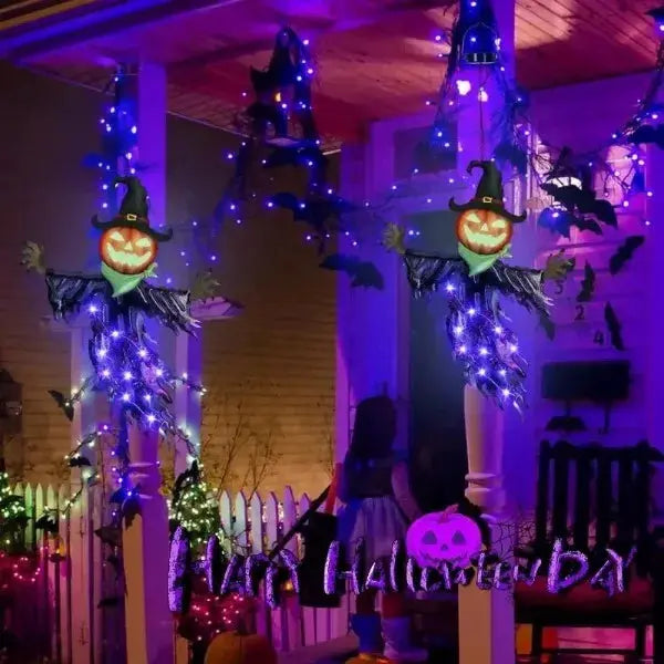 Solar Halloween Pumpkin Light | Solar Powered | Glowing Eyes | Outdoor Decor