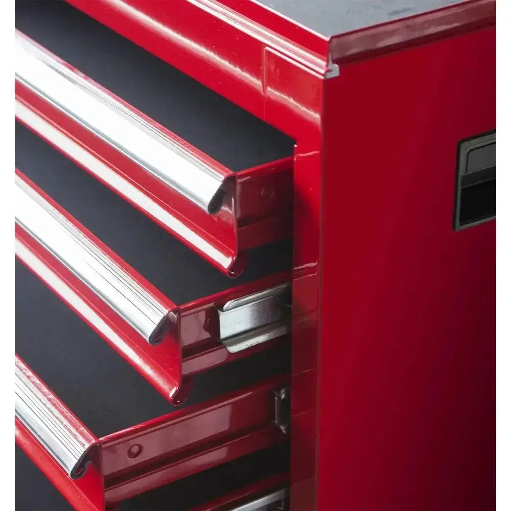 ATBT1204B-RED Rolling Garage Workshop Tool Organizer: Detachable 4 Der Tool Chest with Large Storage Cabinet and Adjustable Shel from PriceLows™