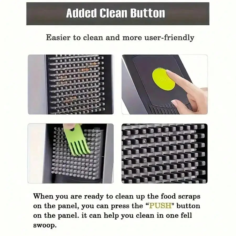 Multi Blade Vegetable Chopper | Stainless Blades | Manual Dicer | Storage Case