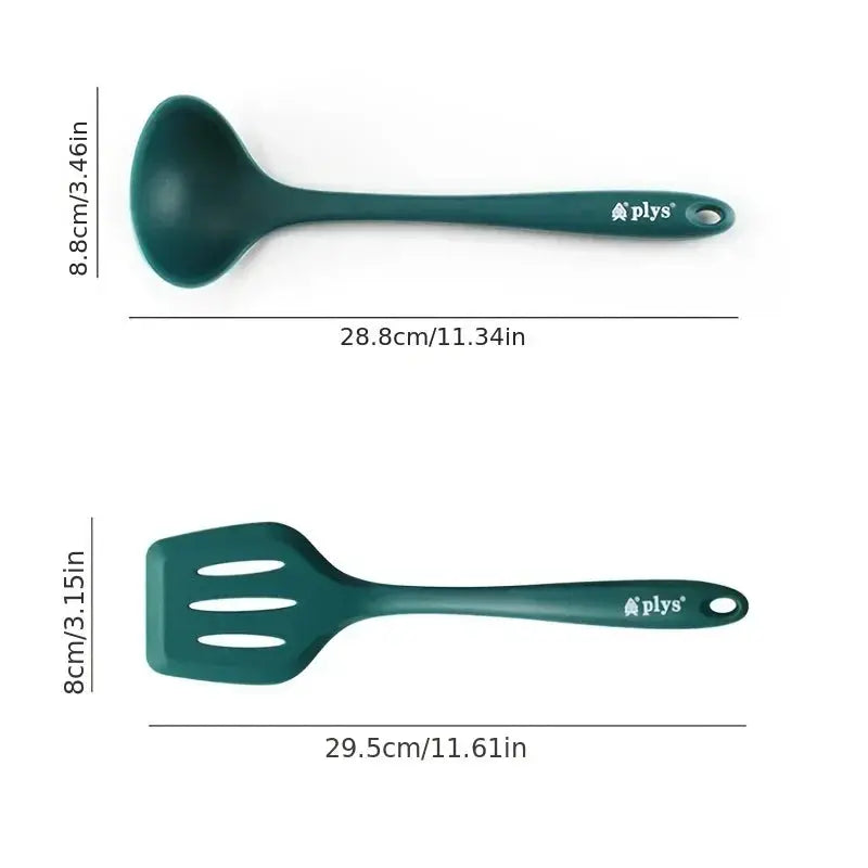 Silicone spatula cooking set, household heat-resistant frying pan, non-stick pan, stirring pot kitchen utensils from PriceLows™