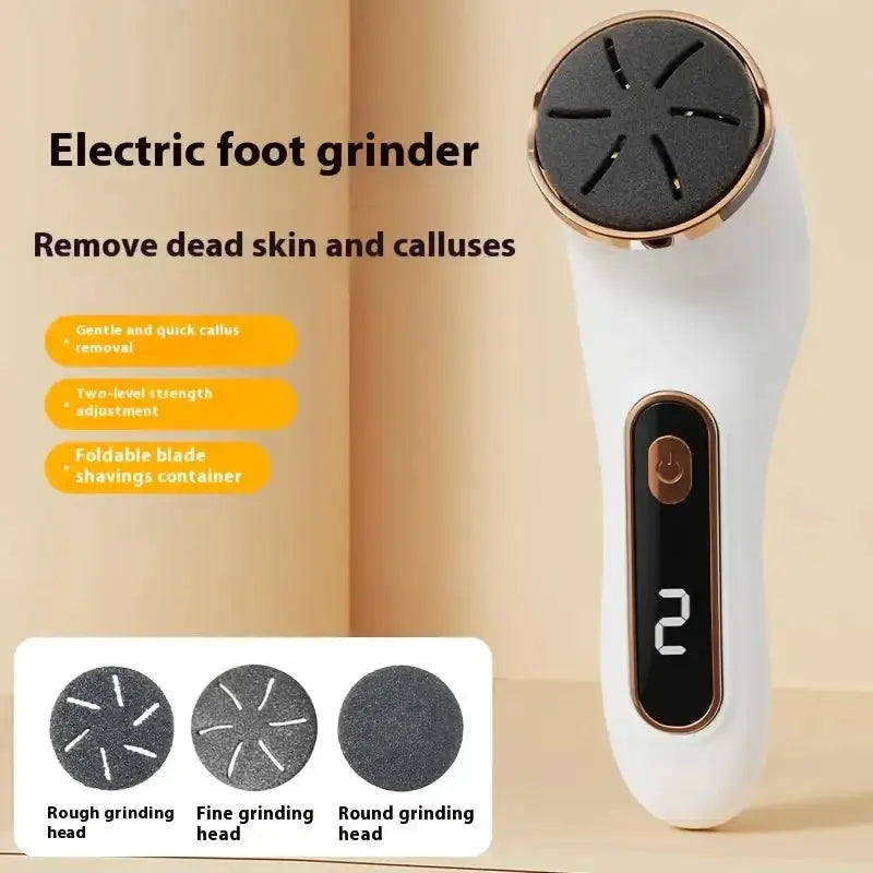 Electric foot grinder, USB charging foot polishing machine, foot skin grinder, heel calluses and dead skin removal tool from PriceLows™