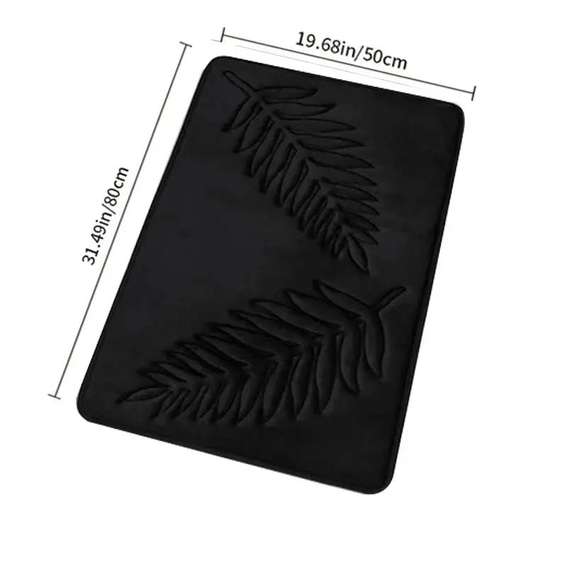3 Piece Bathroom Mat Memory Foam Ultra Soft and Absorbent Leaf Bath Rugs Thick Washable For Bathroom Toilet Tub Mat Set from PriceLows™