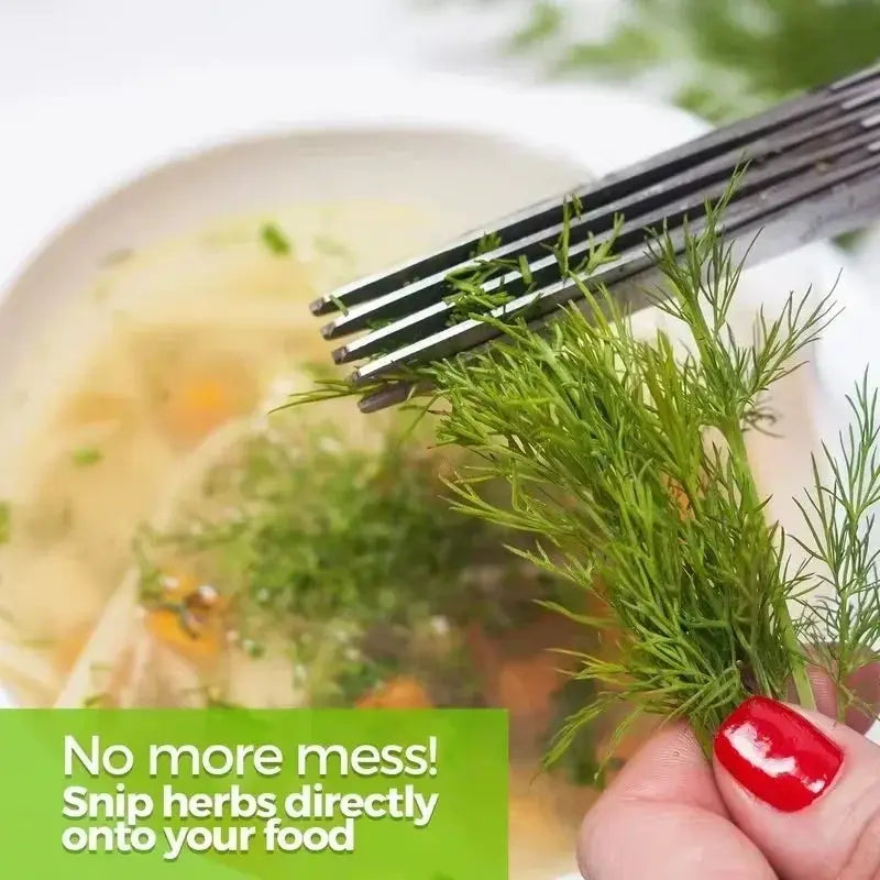 Multifunctional Scissors Stainless Steel 5 Layer Kitchen Scissors Scallion Cutter Pepper Herb Laver Spices Onion Cooking Tool from PriceLows™
