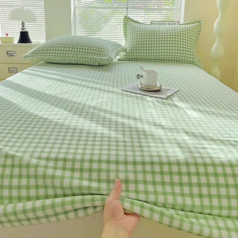 Flannel Fitted Sheet | Deep Pocket 25cm | Fade Resistant | Single To King
