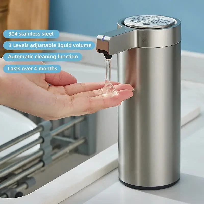 Kitchen Soap Machine Automatic Sensor Out of Hand Sanitizer Smart Electric Body Wash Soap Dispenser 304 Stainless Steel from PriceLows™
