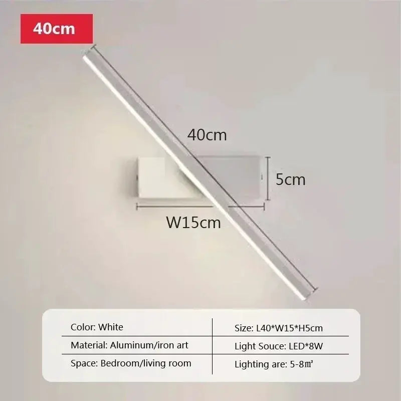 LED Wall Light | Rotatable | Aluminum Body | Black, White from PriceLows™