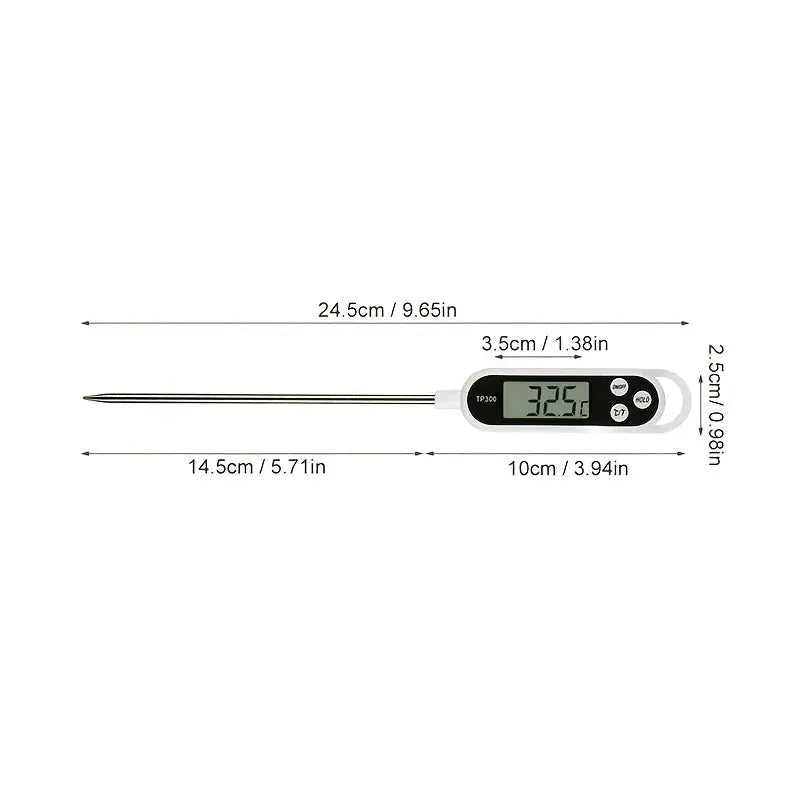 Probe Thermometer | 0.1 Celsius Resolution | 9.65in Length | 1 Pack from PriceLows™