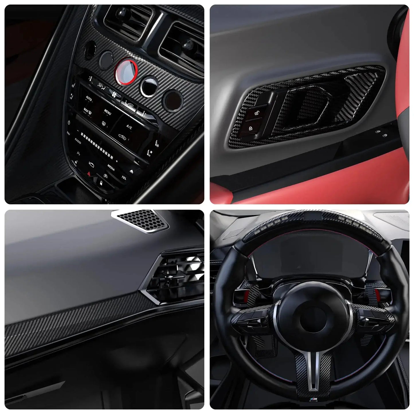 1-10m Nano Carbon Fiber Car 3D Tape Sticker Wrap Door Mirror Paste Protector Strip DIY Protection Film Waterproof Adhesive Vinyl from PriceLows™