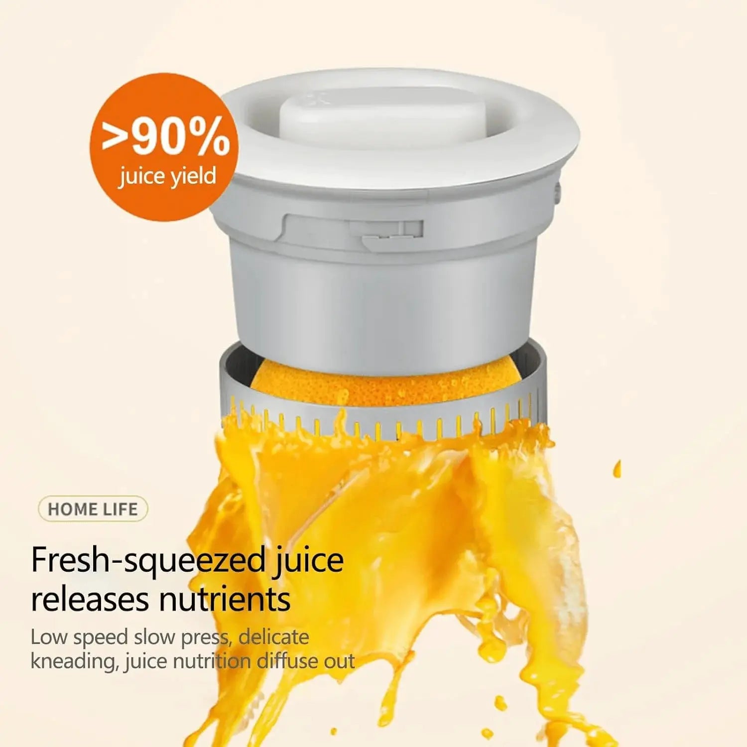 Portable USB Rechargeable Citrus Juicer, 20 Seconds Fast Juicing Mini Extractor Detachable Washable Fruit Squeezer for Travel Kitchen from PriceLows™