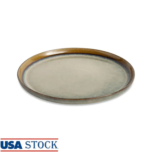Ceramic Round Salad Plate Dishwasher Safe Microwave Safe Durable Rustic Dinnerware Perfect For Serving Appetizers Side Dishes from PriceLows™