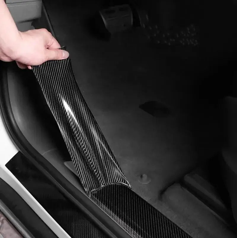 Carbon Fiber Vinyl Car Sticker Waterproof Glossy Black Vinyl Wrap Roll Matte Black Car Wrap Foil Console Computer Phone Cover from PriceLows™