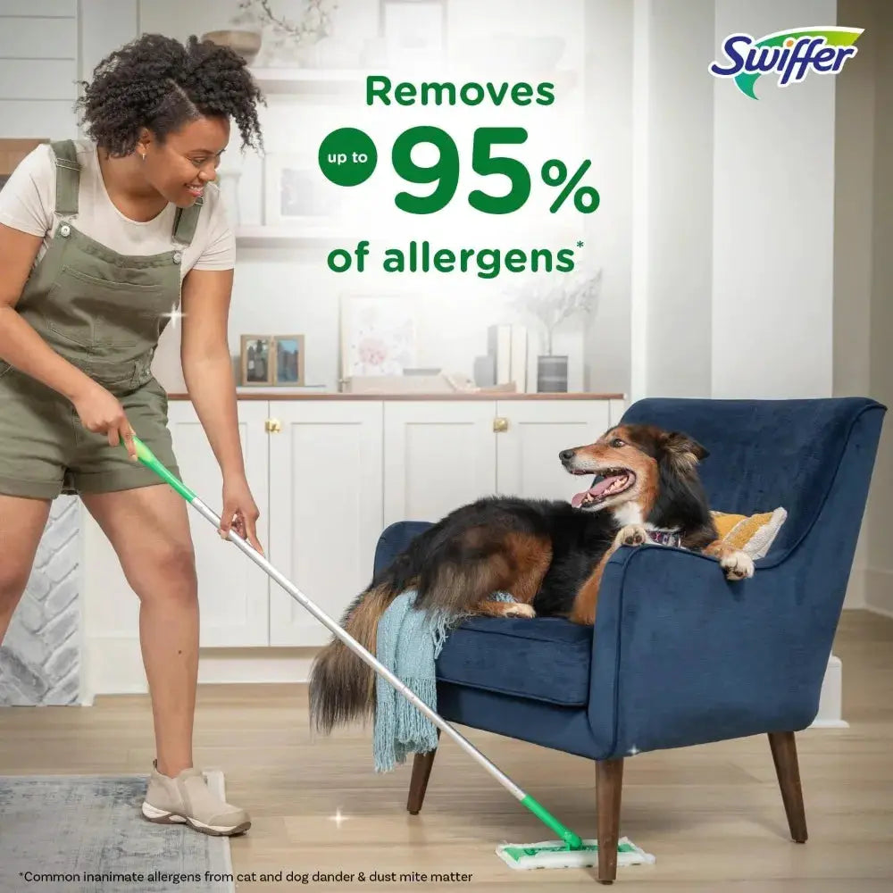 Sweeper 2-in-1 Mops for Floor Cleaning, Dry and Wet Multi Surface Floor Cleaner, Sweeping and Mopping Starter Kit, Includes 1 Mop + 19 Refills, 20 Piece Set from PriceLows™