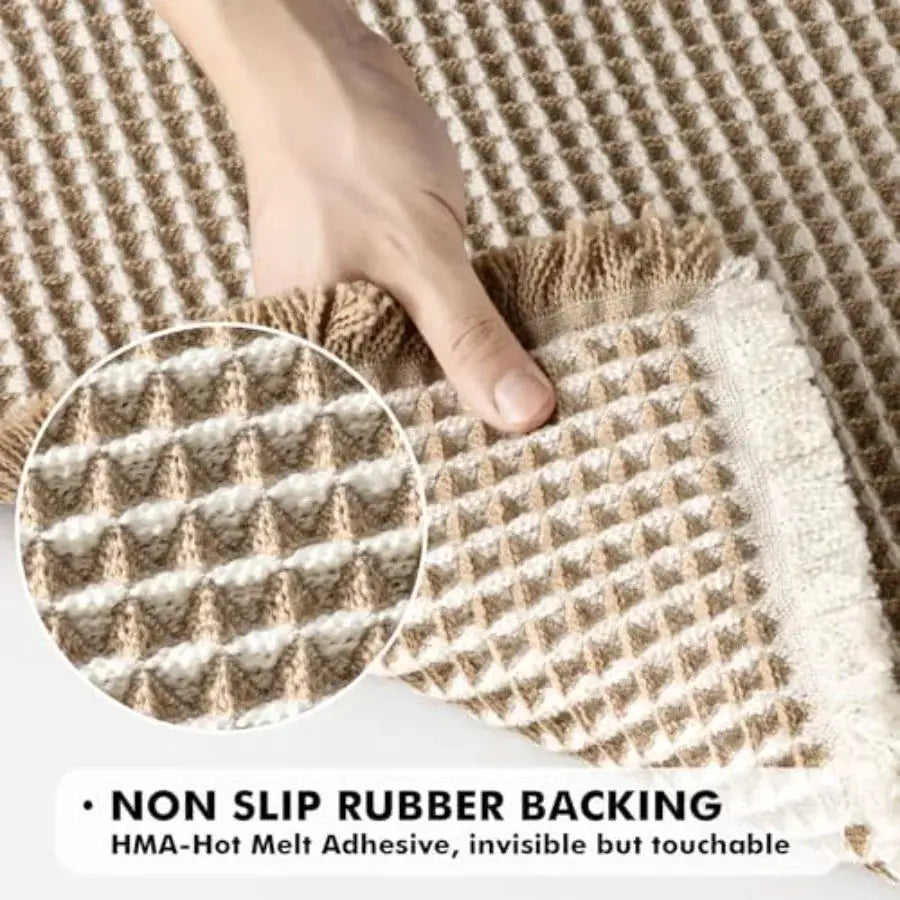 Set of 2 Bathroom Rugs, Boho Bath Rugs Non Slip Washable, Super Absorbent Bath Mats, Ultra Soft Rubber Backed Shower Mats for B from PriceLows™