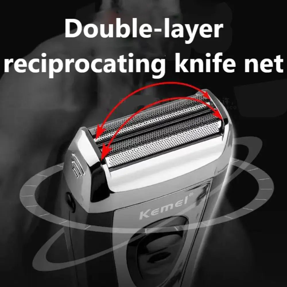 Foil Shaver For Men | USB Rechargeable | Stainless Steel Blade | KM-9038