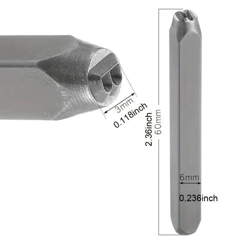 Metal Stamping Tools | 3mm Number Letter Punch Set | Stainless Steel For Jewelry Making