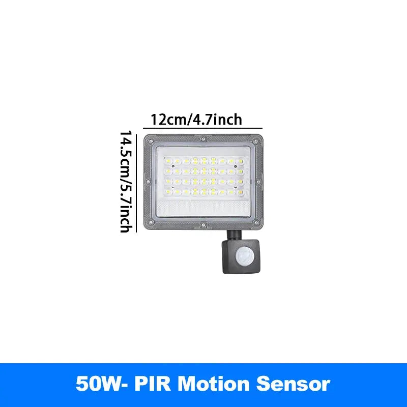LED Flood Light | PIR Motion Sensor | IP66 Waterproof | 220V 50W-500W