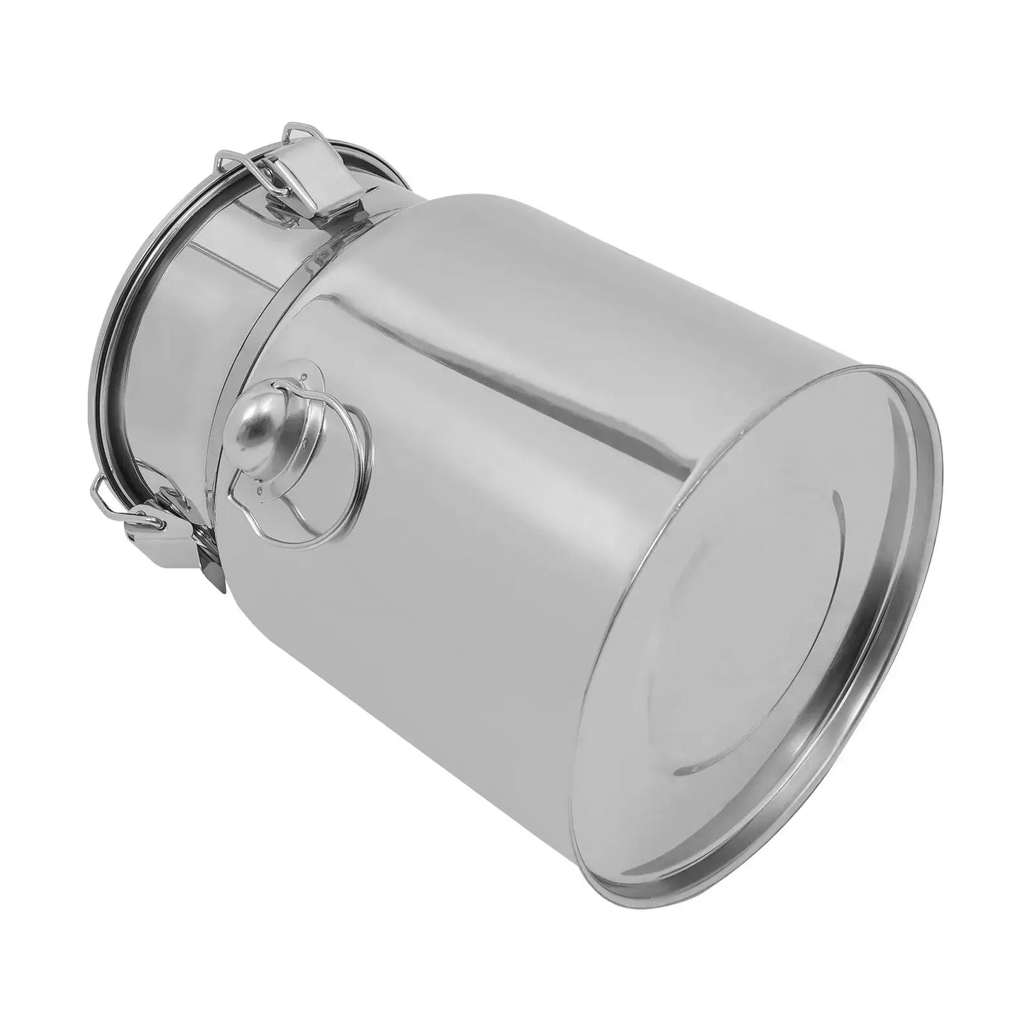 Durable 5L Stainless Steel Sealed Storage Bucket Versatile for Wet & Dry Items Corrosion-Resistant with Tight Locking Lid from PriceLows™