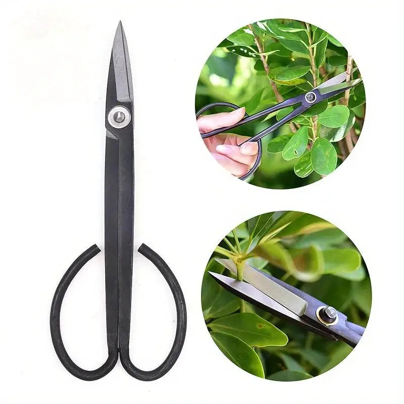 Long Handled Metal Pruning Scissors | Bypass Design | Leaf Trimmer Tool