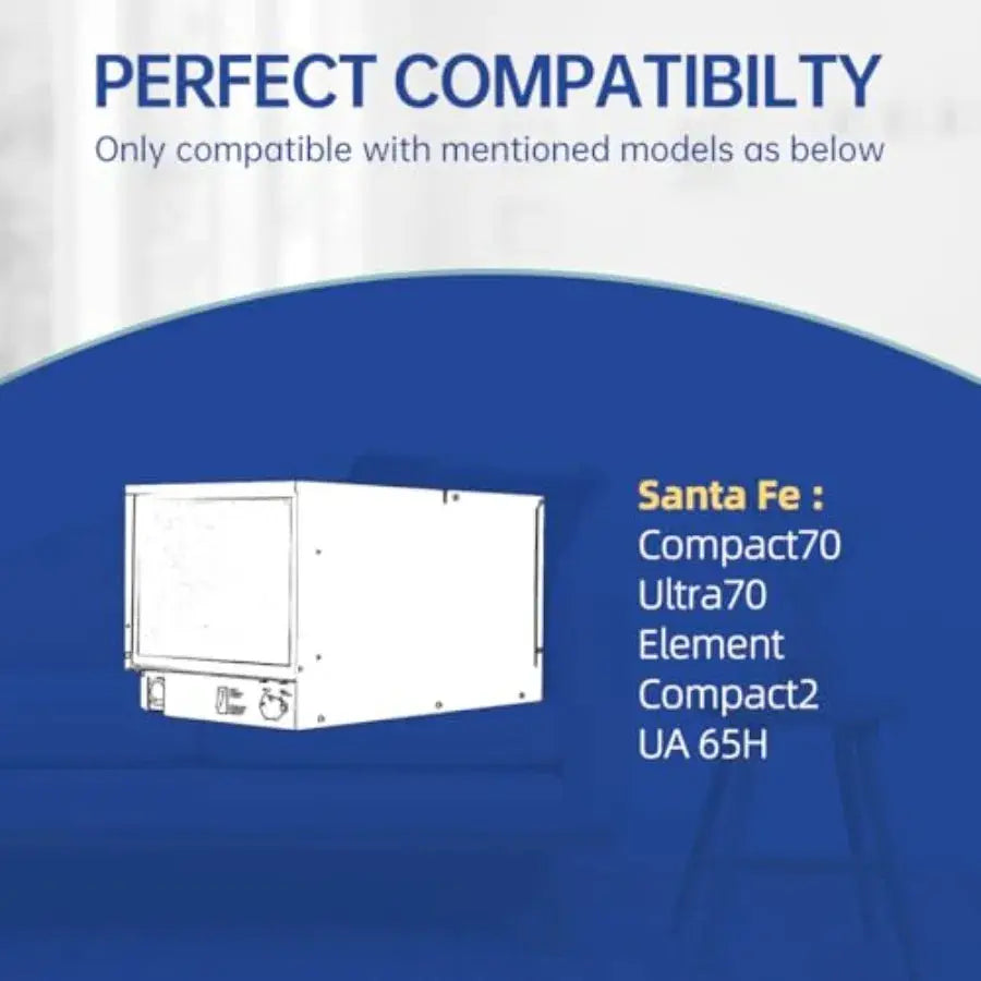 9 x 11 x 1 Dehumidifier Filter MERV 13 Compatible with Santa Fe Compact2, Compact70, Ultra70 Dehumidifier, UA 65H, # 4029748 De from PriceLows™