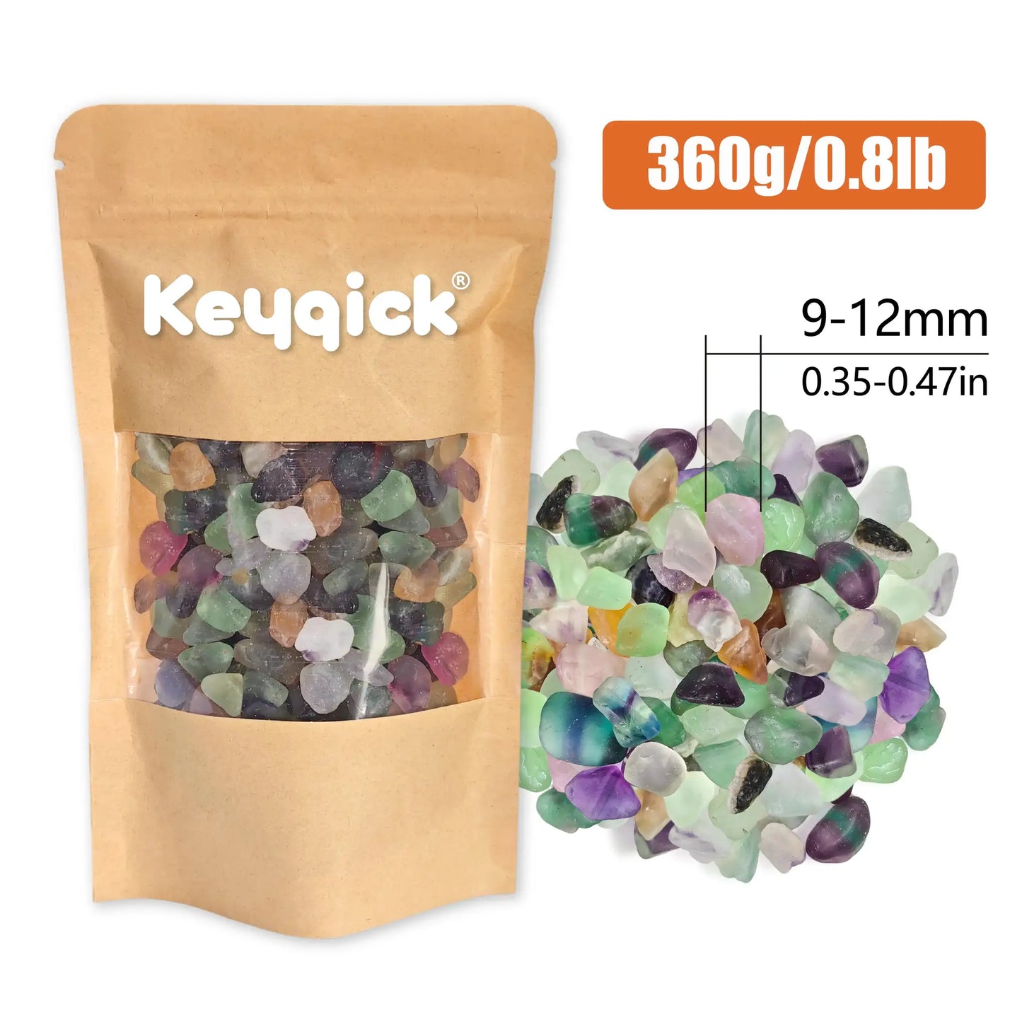 Natural Fluorite Fragments | 360g Net Weight | Rough Cut Edges | Versatile Gravel