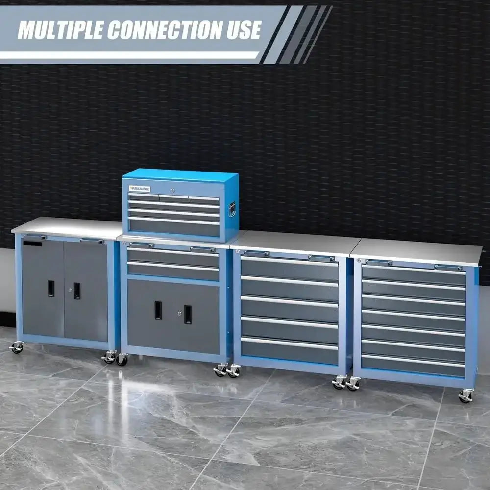 8-Der Rolling Tool Chest with Wheels and Door,Tool Box with Sliding Der,Stainluntertop Tool Chest,can orm Large Workbench,or Gar from PriceLows™