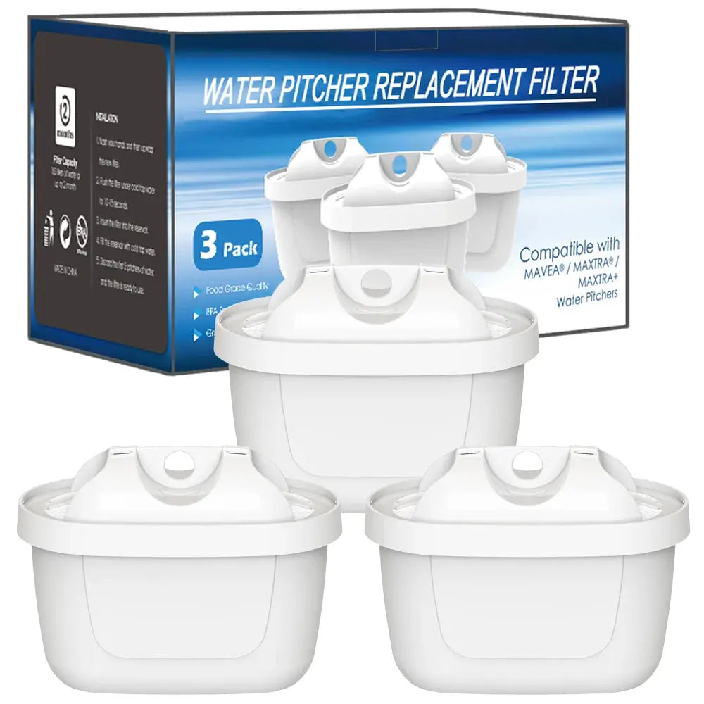 3/6pcs Tüv Süd Water Filter Cartridges Compatible with Brita® Marella® Kanne Brita® Kettle, Water Filter Replacement from PriceLows™