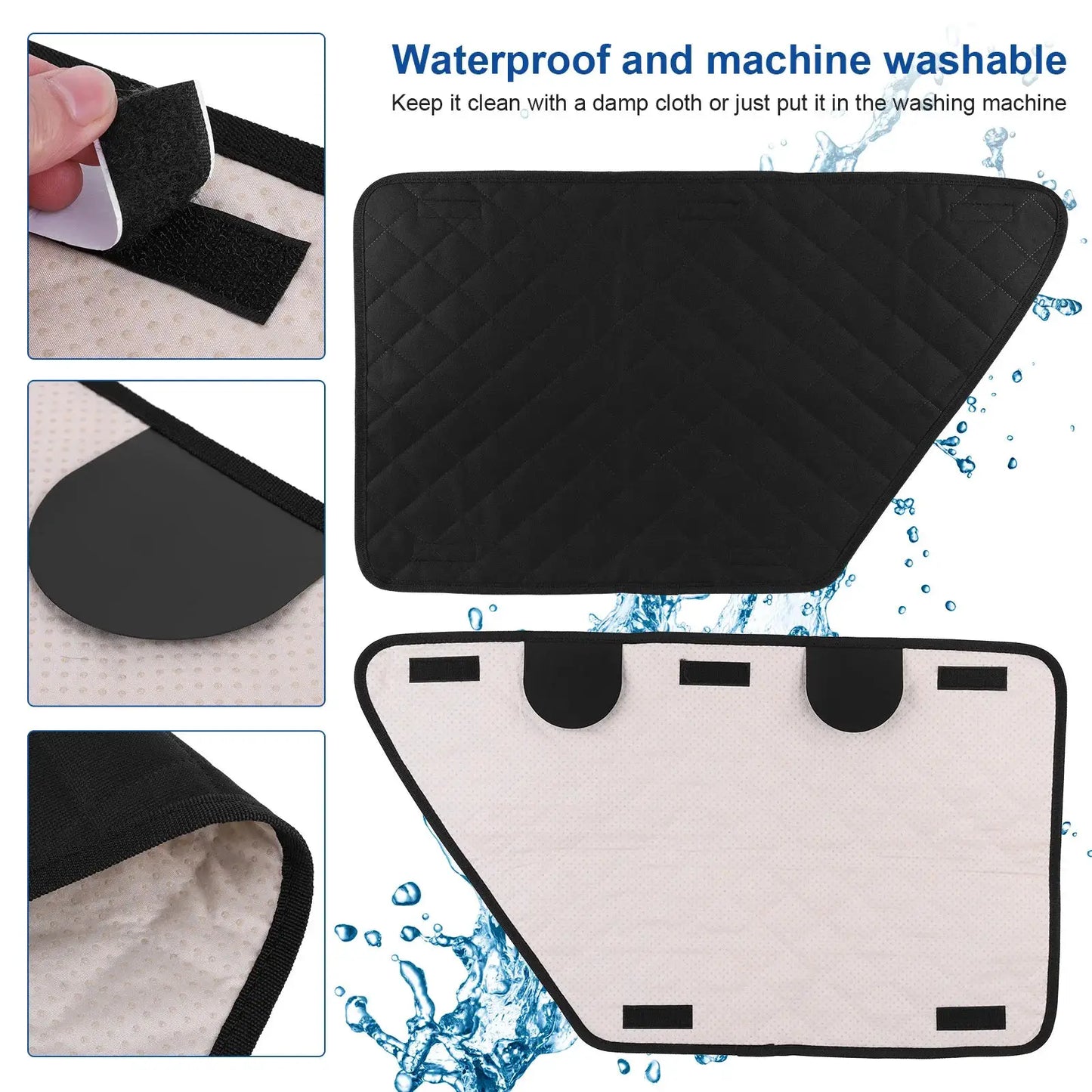 2Pcs Oxford Waterproof Car Door Cover for Dog Anti-Scratch Car Interior Cover Washable Car Door Protect Mats for Car Truck & SUV from PriceLows™