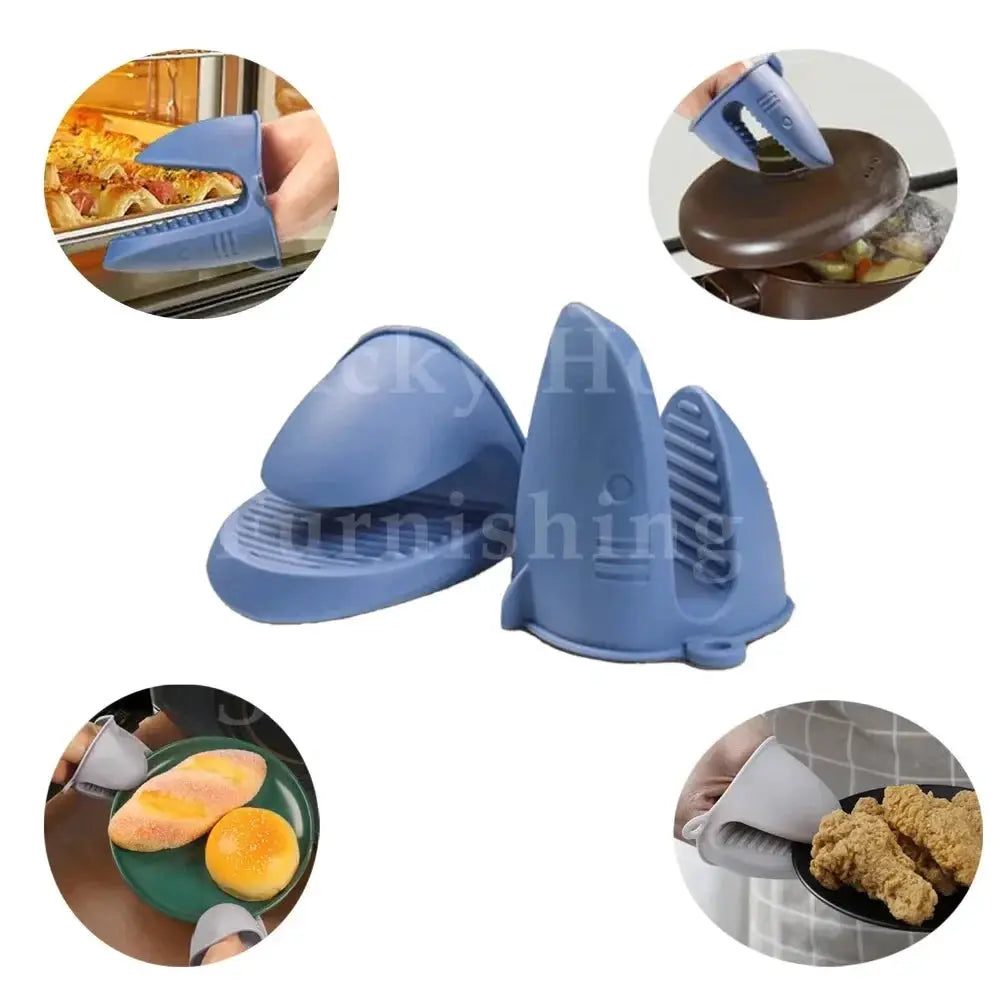Silicone Oven Mitts | Heat Resistant | Two Piece Set | One Size
