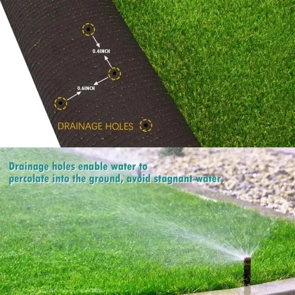 3.3FTx32.3FT Artificial Grass Turf-0.8"Indoor/Outdoor Synthetic Fake Grass,Astroturf for Garden Yard, Artificial Grass from PriceLows™