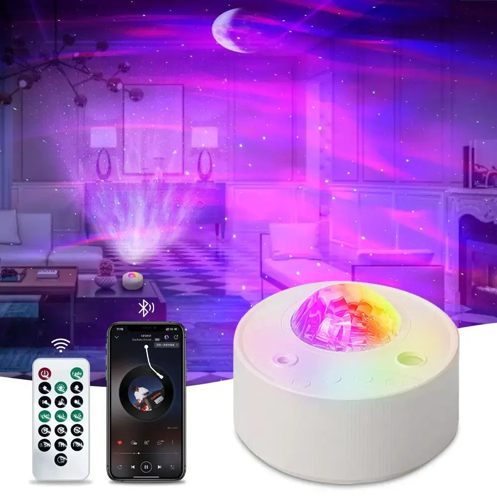 Galaxy Projector Night Light | Bluetooth Music | LED Aurora Nebula | 10cm