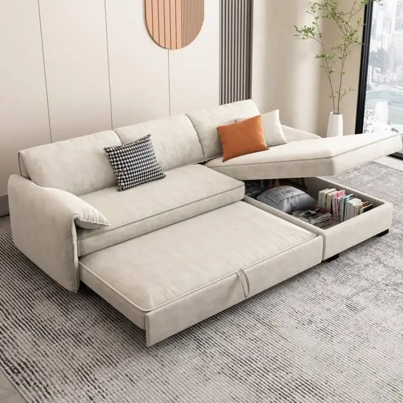 Living Room Sofa | Light Blue Gray | High Back Bubble Design | One Size