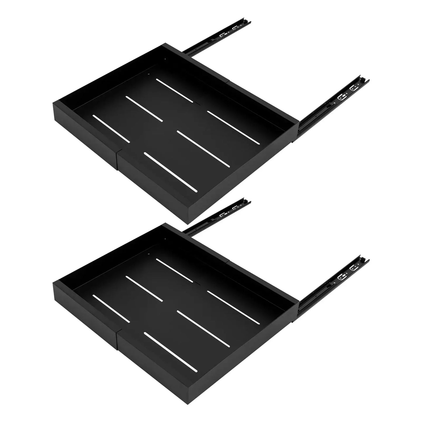 Carbon Steel Expandable Pull out Cabinet 2 -Tiers Organizer Pull Out Drawers for Cabinets Slide Out Cabinet Organizer from PriceLows™