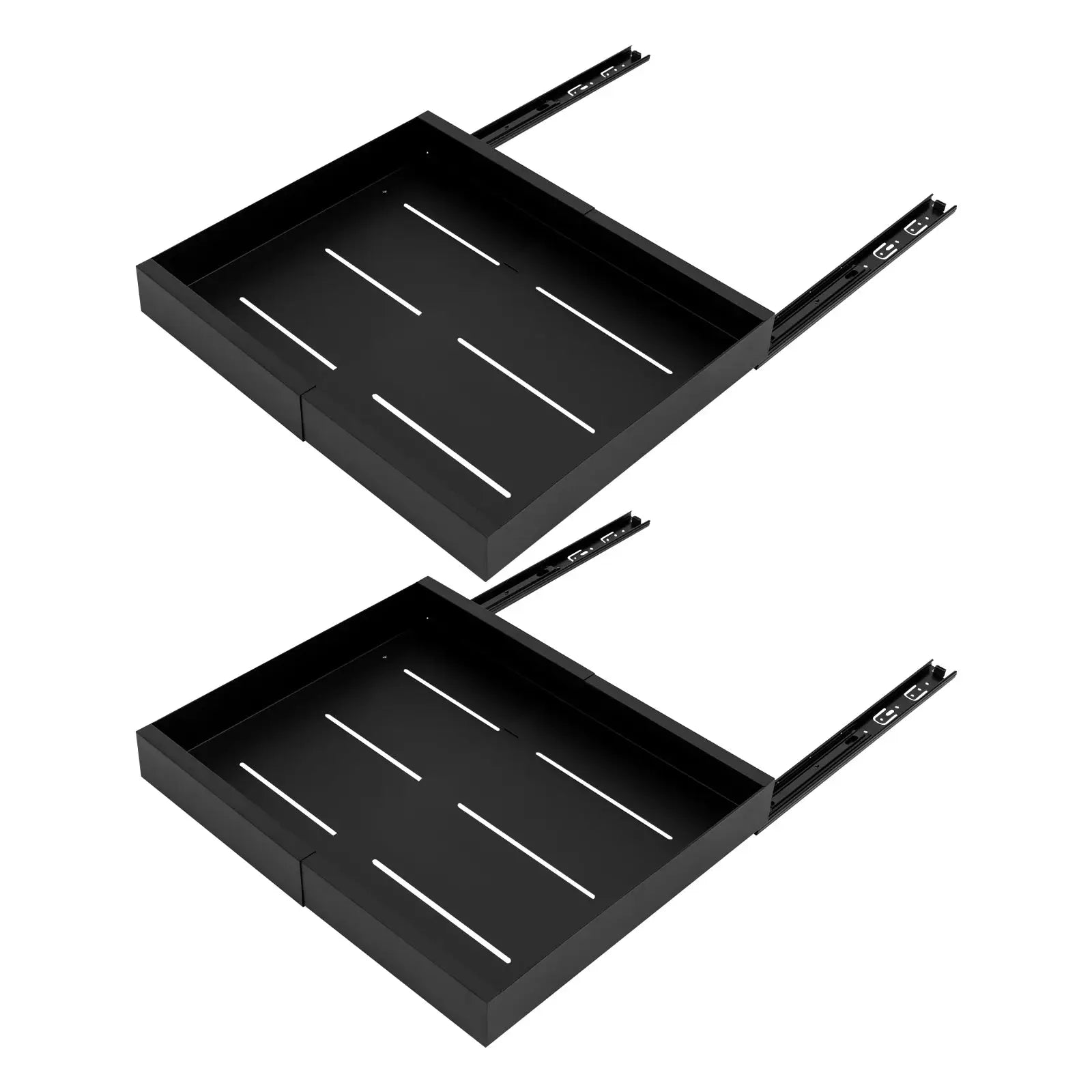 Carbon Steel Expandable Pull out Cabinet 2 -Tiers Organizer Pull Out Drawers for Cabinets Slide Out Cabinet Organizer from PriceLows™