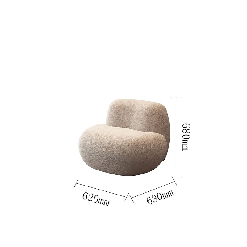 Sofa | Oversized Yellow Nordic Modern | Composite Fabrics, Wood Frame | L-Shaped