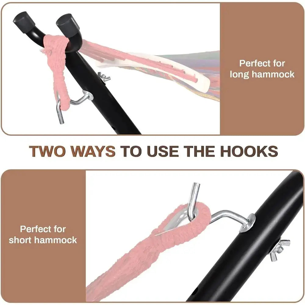 Hammock Stand, Heavy Duty Adjustable Steel Hammock, 9-oot, 450-Pound acity, Weather Resistant and Easy to Assemble from PriceLows™
