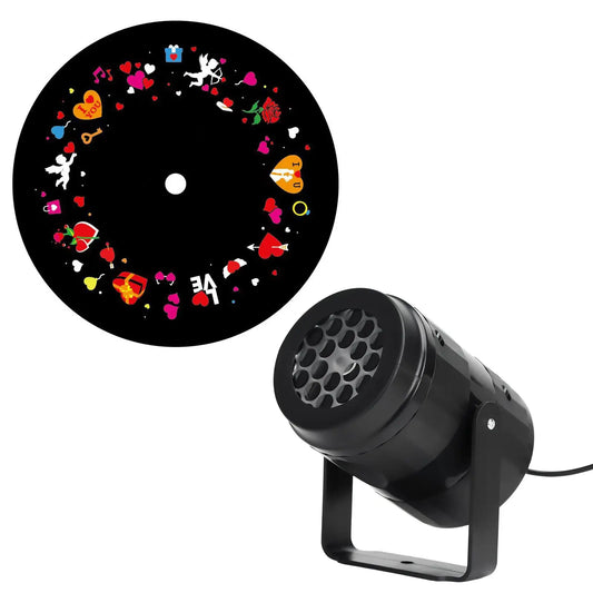 Romantic Valentine Rotating Projection Light Colorful 16 Patterns USB Powered Indoor Party Decorations Home Festival Decoration from PriceLows™