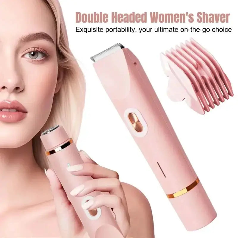 Dual Head Epilator | 90 Min Battery | Waterproof | Cordless