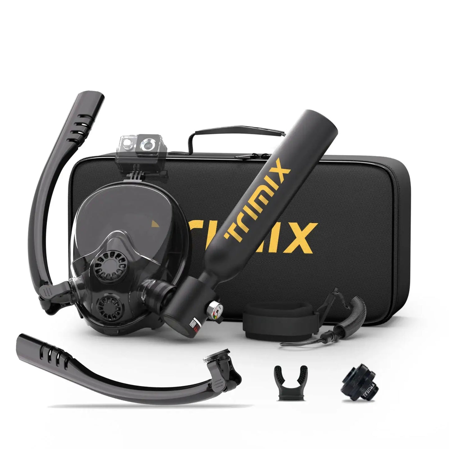 TRIMIX Mini Scuba Lung Tank 0.5L With Snorkeling Mask Support Up to 10 Minutes Underwater Breathe 5 Meter Depth from PriceLows™