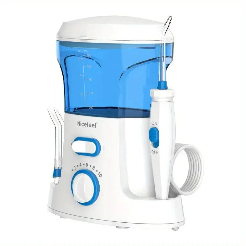 Water Flosser | 600ml Reservoir | 10 Pressure Settings | Includes 7 Tips