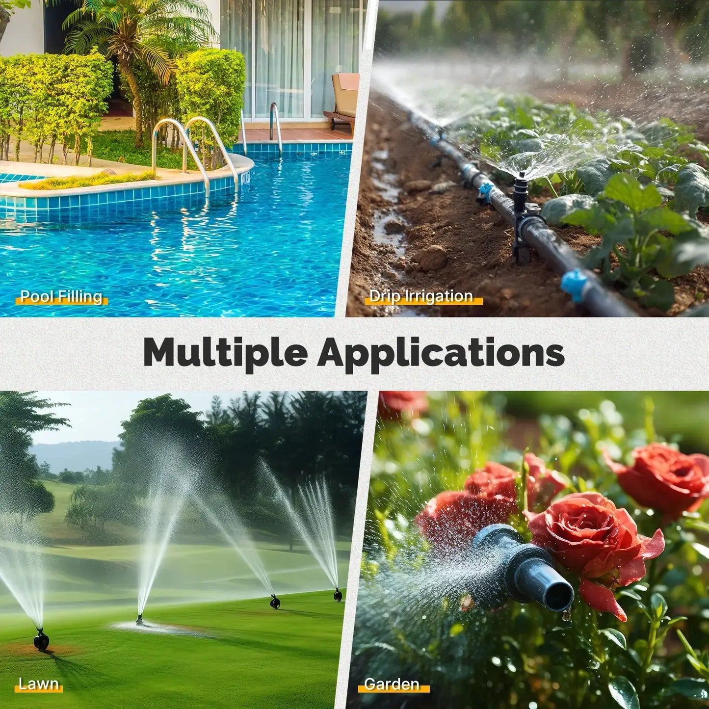 MOES Digital Water Timer 1/3/4 Outlet Brass Inlet Programmable Irrigation Controller LCD Display IPX5 Waterproof from PriceLows™