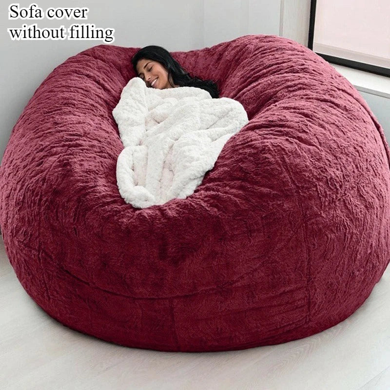 Bean Bag Cover | Arctic Velvet Fabric | Removable And Washable | Single
