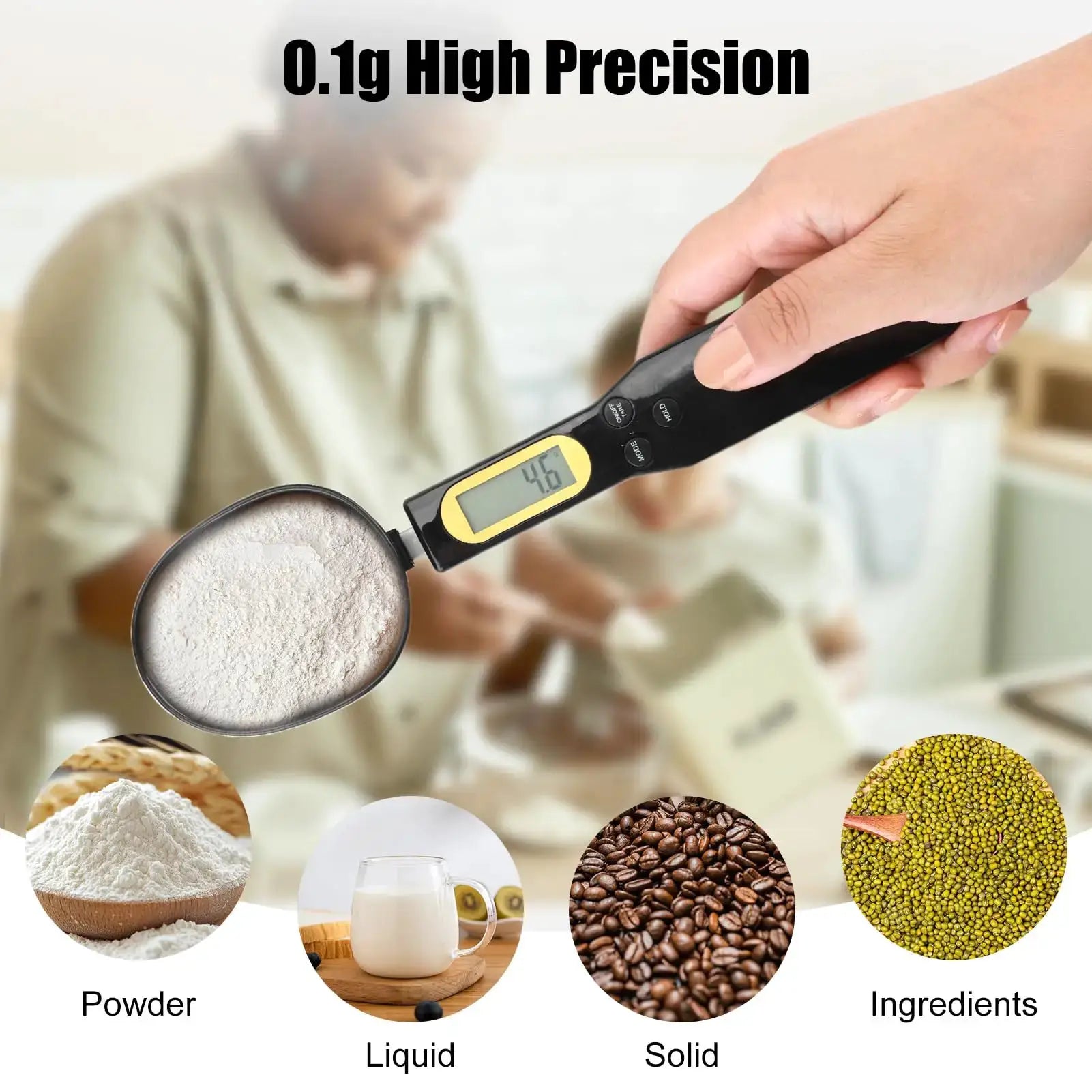 Electronic Kitchen Scale 500g 0.1g LCD Digital Measuring Food Flour Digital Spoon Scale Mini Kitchen Tool for Milk Coffee Scale from PriceLows™