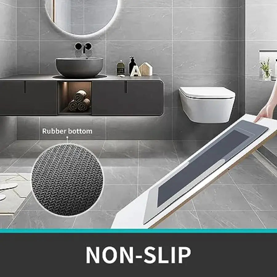 Bathroom Rugs Set 3 Pcs Bath Mat with Toilet Mats U-Shaped Non-Slip Water Absorbent Rubber Bathroom Mats for Tub Shower and Bat from PriceLows™