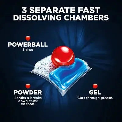 Dishwasher Tablets | Quantum Formula | 2X Grease Power | 14 Count