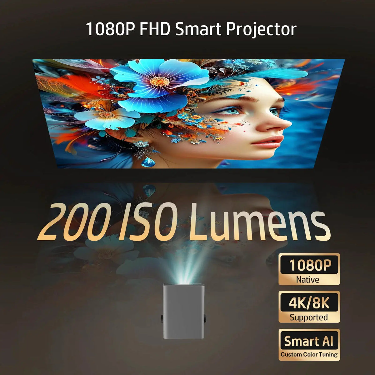HP Projector | FHD 1080P Resolution | Bluetooth Enabled | MC475 Series