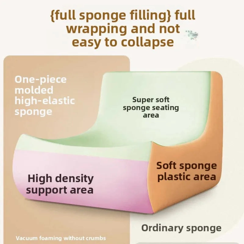 Retro Block Lazy Sofa | Corduroy Fabric | Sponge Filling | Single